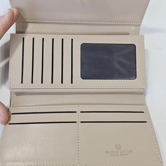 Paulo Serini Wallet Vegan Leather , Green & Brown. Boho - Picture 4 of 7